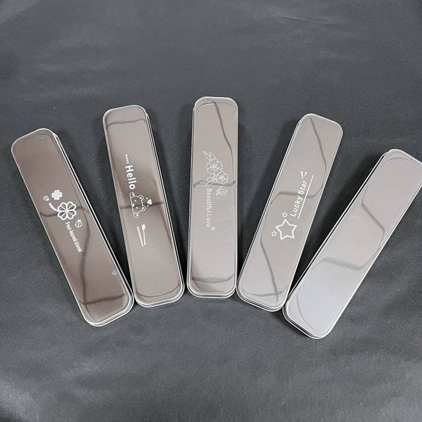 304 Stainless Steel Chopsticks and Spoon Set with Storage Box - Portable Tableware for Home & Students, Durable & Easy to Clean