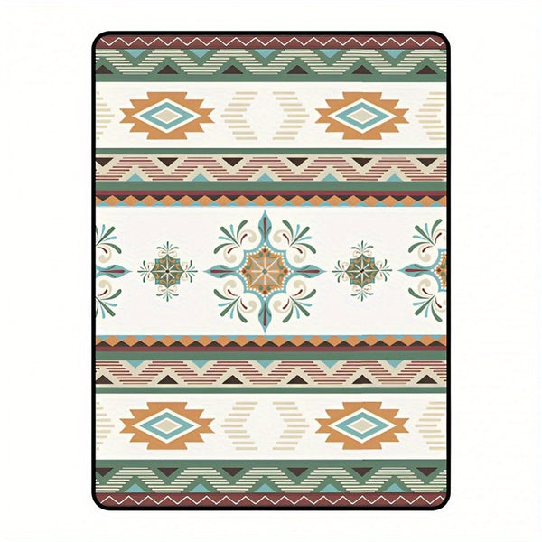 Waterproof Large Picnic Blanket - Portable Travel Camping Beach Mat with Geometric Tribal Design, Durable Machine-Woven Fabric for Outdoor, Park, Patio, Lawn, Garden & Grass Use, Park Outings, Decorative Outdoor, Easycare Material, Outdoor Enthusiasts