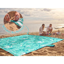  Turquoise Ocean Waves&11 X 9 FT (1~10 Person)