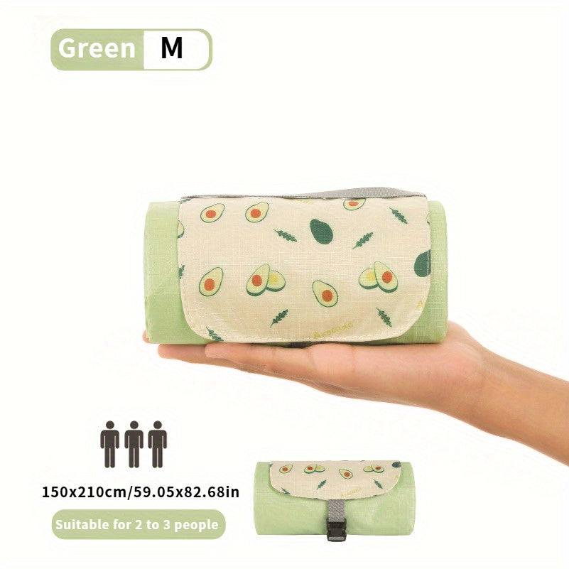 Multi-Style Portable Outdoor Picnic Mats with Pockets, Mini Beach Camping Sand-Proof Fabric. Very Suitable for Outdoor Trips, Beaches, Etc.