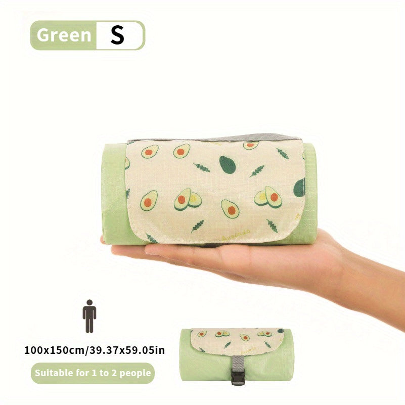 Multi-Style Portable Outdoor Picnic Mats with Pockets, Mini Beach Camping Sand-Proof Fabric. Very Suitable for Outdoor Trips, Beaches, Etc.