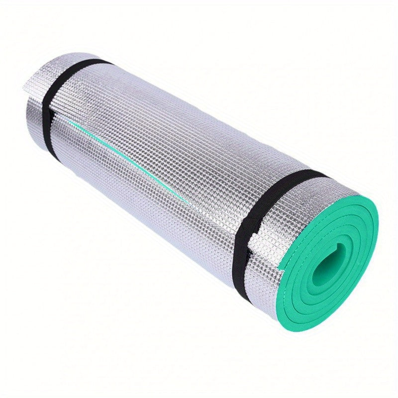 EVA Foam Pad with Aluminum Foil Backing - Dual-Sided Outdoor Picnic Mat for Camping, Yoga, Fishing & Picnics - Durable Machine-Made Cushion with Non-Slip Surface, Picnic Accessories, Camping Essentials, Yoga Mat, Compact Storage, Easyclean Material