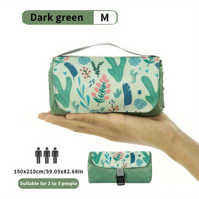 Multi-Style Portable Outdoor Picnic Mats with Pockets, Mini Beach Camping Sand-Proof Fabric. Very Suitable for Outdoor Trips, Beaches, Etc.