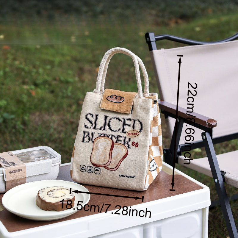 Large Capacity Insulated Lunch Bag with Thermal Insulation - Heavy-Duty Thermal Lunch Tote for Work, School, Office - Leakproof & Foldable Thermal Lunch Box, Beige\u002FBlack\u002FWhite - Keeps Food Hot\u002FCold for Hours, Durable Lunch Bag for Commute,