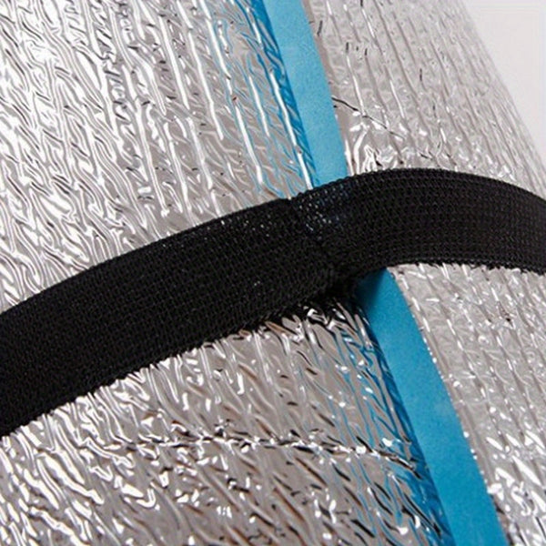 EVA Foam Pad with Aluminum Foil Backing - Dual-Sided Outdoor Picnic Mat for Camping, Yoga, Fishing & Picnics - Durable Machine-Made Cushion with Non-Slip Surface, Picnic Accessories, Camping Essentials, Yoga Mat, Compact Storage, Easyclean Material