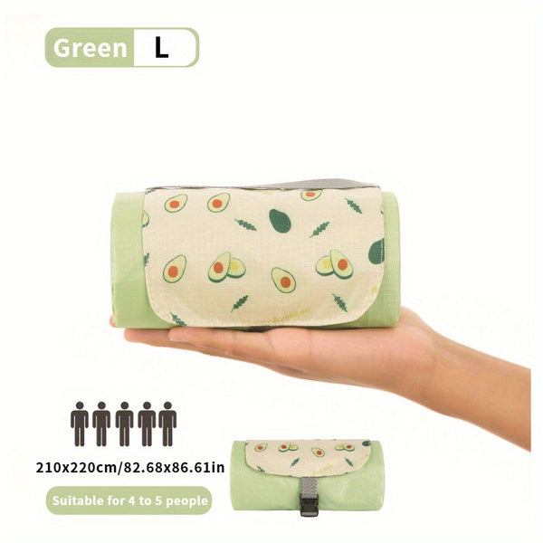 Multi-Style Portable Outdoor Picnic Mats with Pockets, Mini Beach Camping Sand-Proof Fabric. Very Suitable for Outdoor Trips, Beaches, Etc.