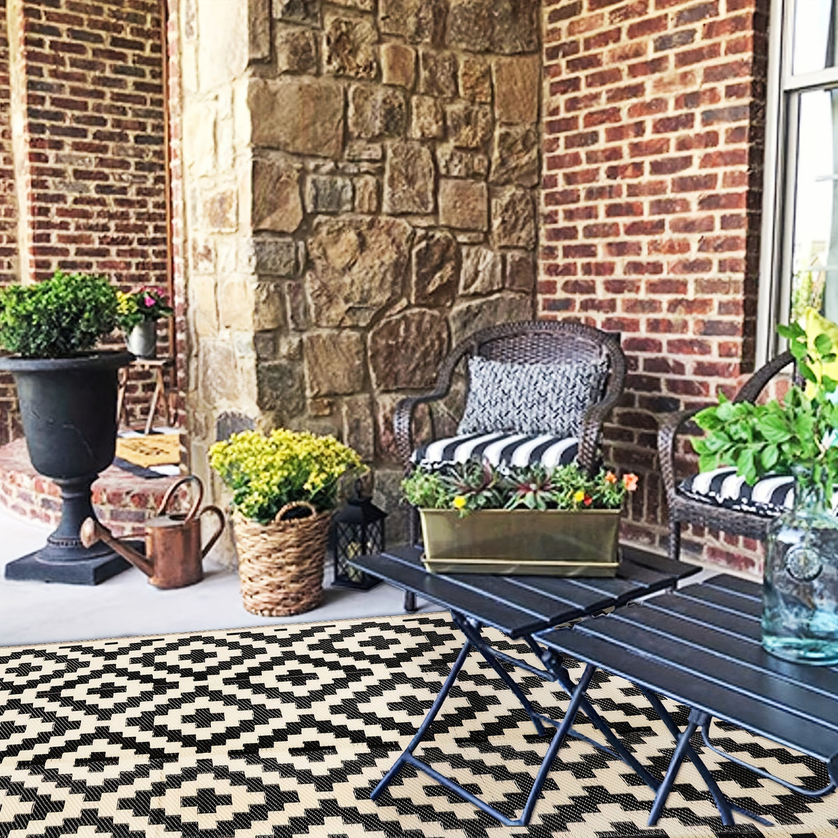 Extra-Large RV Camping Mat, Outdoor Picnic Blanket, 6*9ft Beach Mat, Ideal for Grass Parties, Outdoor Pad, Camping Mat for Vehicles, Camping Equipment And Accessories, Tent Mat, Camping Floor Mat, Camping Rugs, Grass Party Mat, Outdoor Flooring