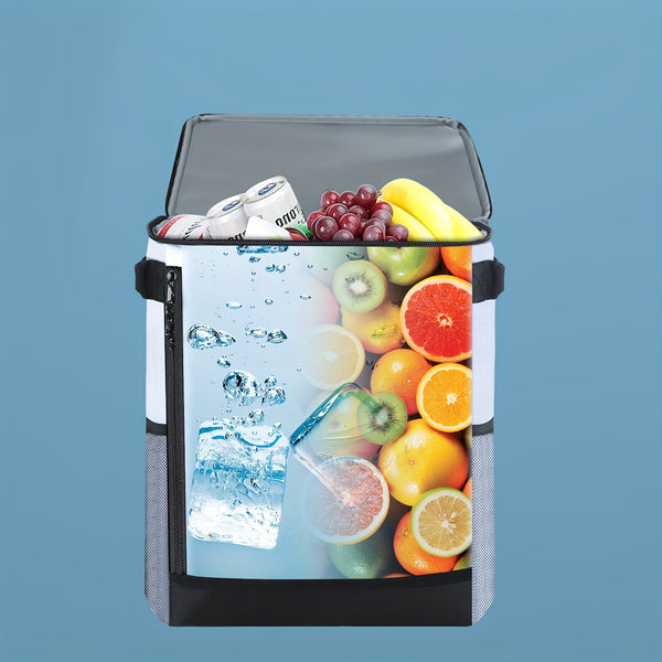 36 Cans Cooler Backpack For Camping & BBQ, Cooler Backpack With Leakproof Design, Padded Top Handle & Mesh Pocket For Easy Storage