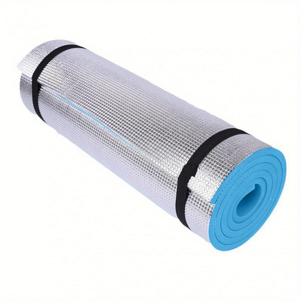 EVA Foam Pad with Aluminum Foil Backing - Dual-Sided Outdoor Picnic Mat for Camping, Yoga, Fishing & Picnics - Durable Machine-Made Cushion with Non-Slip Surface, Picnic Accessories, Camping Essentials, Yoga Mat, Compact Storage, Easyclean Material