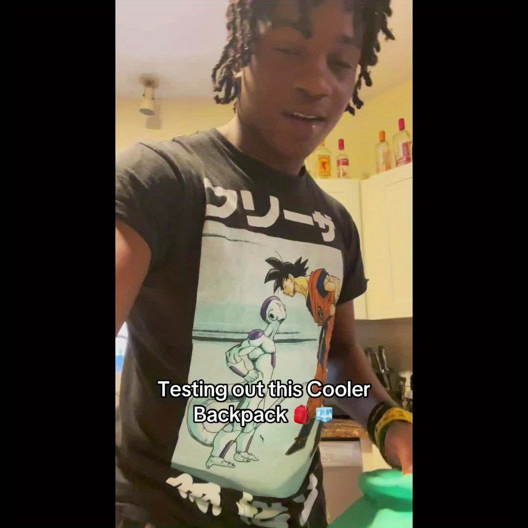 36 Cans Cooler Backpack For Camping & BBQ, Cooler Backpack With Leakproof Design, Padded Top Handle & Mesh Pocket For Easy Storage