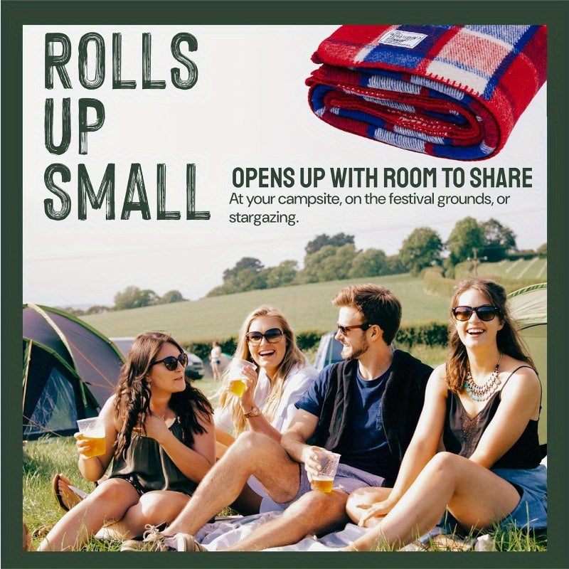 Heavyweight 80% Merino Wool Camping Blanket 66\