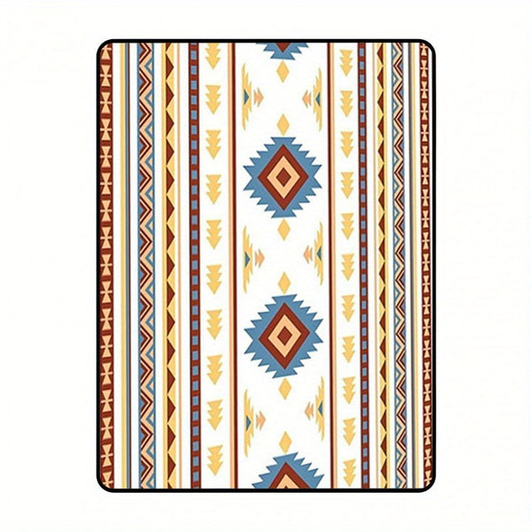 Waterproof Large Picnic Blanket - Portable Travel Camping Beach Mat with Geometric Tribal Design, Durable Machine-Woven Fabric for Outdoor, Park, Patio, Lawn, Garden & Grass Use, Park Outings, Decorative Outdoor, Easycare Material, Outdoor Enthusiasts