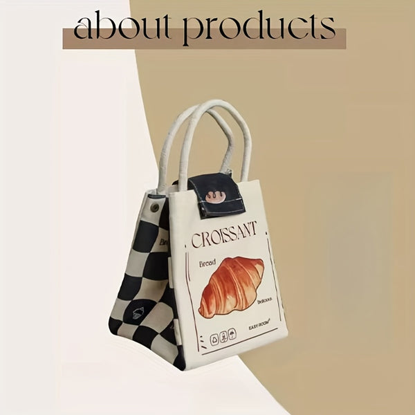 Large Capacity Insulated Lunch Bag with Thermal Insulation - Heavy-Duty Thermal Lunch Tote for Work, School, Office - Leakproof & Foldable Thermal Lunch Box, Beige\u002FBlack\u002FWhite - Keeps Food Hot\u002FCold for Hours, Durable Lunch Bag for Commute,