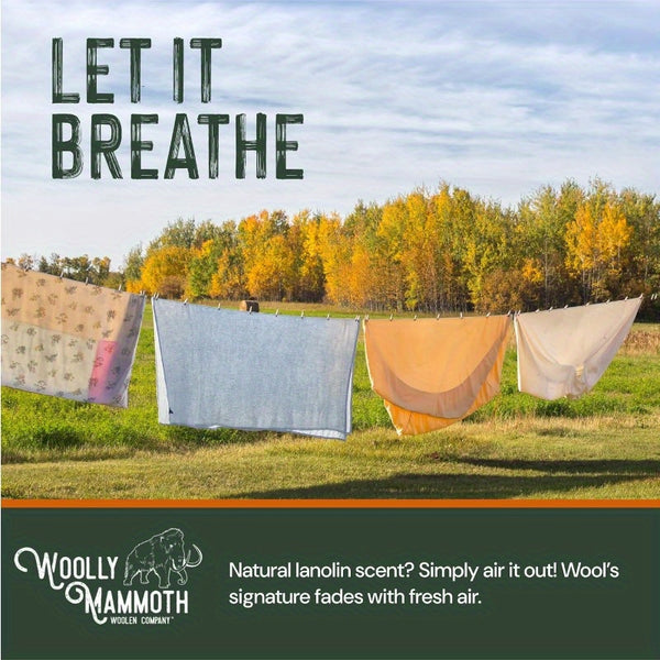 Heavyweight 80% Merino Wool Camping Blanket 66\